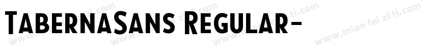 TabernaSans Regular字体转换